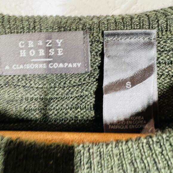 Vintage Crazy Horse Long Sleeve Dad Sweater - S - Picture 4 of 6